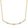 14K Two-tone Diamond-cut Bar Necklace