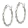 Sterling Silver Polished Braided Hoop Earrings