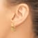 14k Yellow Gold Polished 3/4" Double Hoop Earrings