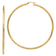 14K Yellow Gold 3 5/8" Diamond-Cut Hoop Earrings