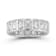 Rachel Zoe Radiant-Cut CZ Bezel Set Eternity Band Ring in Rhodium Over
Sterling Silver