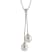 7.5-8mm White Cultured Freshwater Pearl Sterling Silver Pendant W/Chain