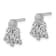Rhodium Over Sterling Silver Polished Octopus Post Earrings