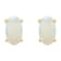 5x3mm Oval Opal 14k Yellow Gold Stud Earrings