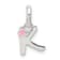 Sterling Silver Letter K with Enamel Pendant
