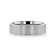 SOLAR Flat Profile Brushed Finish Men’s Titanium Wedding Band 6mm