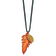 Iridescent Copper Fern Leaf and 24k Yellow Gold Dipped Pine Cone 20 Inch Necklace