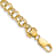 14k Yellow Gold 6.5mm Solid Double Link Charm Bracelet