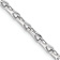 Rhodium Over 14k White Gold Hand-polished 3.5mm Fancy Link Bracelet
