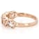 Morganite Round Station Band Ring In 18K Rose Gold Over Sterling Silver 0.94ctw
