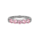 Pink Cubic Zirconia Platinum Over Sterling Silver Ring 2.16ctw