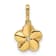 14K Yellow Gold Cubic Zirconia Flower Pendant