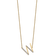 14k Yellow Gold and Rhodium Over 14k Yellow Gold Sideways Diamond
Initial W Pendant 18 Inch Necklace