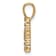 14K Yellow Gold Lab Grown Diamond Letter H Initial Pendant