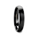 RAIDER Domed Brush Finished Black Tungsten Wedding Band 2mm