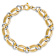 14K Two-tone Gold 10mm Polished Link Bracelet