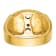 10K Two-tone Yellow and White Gold Men's Enameled and Diamond Blue Lodge
Masonic Ring 0.15ctw