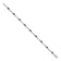 Rhodium Over 10k White Gold Diamond and Amethyst Bracelet