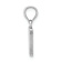 Rhodium Over 14k White Gold Polished Block Letter W Initial Pendant