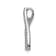 Rhodium Over 14k White Gold Diamond Wishbone chain slide