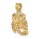 14k Yellow Gold 3D Textured Scorpio Zodiac pendant