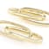 Paperclip Drop Earrings In 18K Gold Over Bronze
