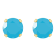 5mm Round Turquoise 10k Yellow Gold Stud Earrings