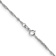 14k White Gold 1.4mm Polished Singapore Chain 22"