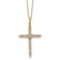 14K Yellow Gold Polished Lab Grown Diamond VS/SI GH, Cross Pendant with
Chain Necklace