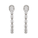 5x3mm Oval Gray Freshwater Pearl Sterling Silver Hoop Earrings
