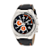 Technomarine Men's Black and Orange Chronograph Black Leather Strap Watch