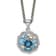 Rhodium Over Sterling Silver with 14K Accent Swiss Blue topaz/London
Blue/White Topaz Necklace