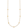 14K Yellow Gold Polished Diamond-shaped Disk Station with 2-inch
Extension Necklace