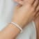 Rhodium Over Sterling Silver Polished 4mm with Safety Hinged Children's Bangle