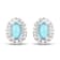 Swiss Blue Topaz & White Topaz Sterling Silver 3 Piece Jewelry Set
Ring, Earrings, Necklace
