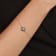 Lab Created Sapphire with Moissanite Evil Eye 14K Yellow Gold Over
Sterling Silver Bracelet