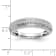 Rhodium Over 14K White Gold Diamond Trio Men's Wedding Band 0.10ctw
