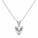 White Cubic Zirconia 14k White Gold Pendant With Chain 2.00ctw