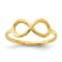 14K Yellow Gold Polished Infinity Ring