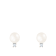 White Cultured Freshwater Pearl and CZ Rhodium Over Sterling Silver
6-7mm Button Earrings