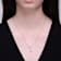 Initial L Mixed Cut CZ Pendant Necklace In Sterling Silver 18 Inch