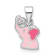 Rhodium Over Sterling Silver Pink Enamel and Cubic Zirconia Elephant
Children's Pendant