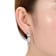 Teardrop CZ Drop Earrings In Sterling Silver