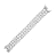 Triple-Strand Pearl And CZ Bracelet In Sterling Silver