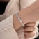 White Cubic Zirconia Platinum Over Sterling Silver Tennis Bracelet 17.50ctw