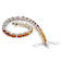 Madeira Citrine, Yellow Citrine And Red Garnet Ombre Tennis Bracelet In
Platinum Over Sterling Silver 13.12ctw