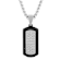 Robert Alton Men's Dog Tag Pendant With Chain In Ion-Plated Stainless
Steel 0.37ctw