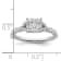 Rhodium Over 14K White Gold Lab Grown Diamond VS/SI GH, Cluster Ring 0.752ctw