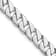Rhodium Over 14k White Gold 7.4mm Hand Polished Fancy Link Bracelet