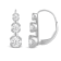 White Cubic Zirconia 14k White Gold Earrings With Velvet Gift Box 2.00ctw